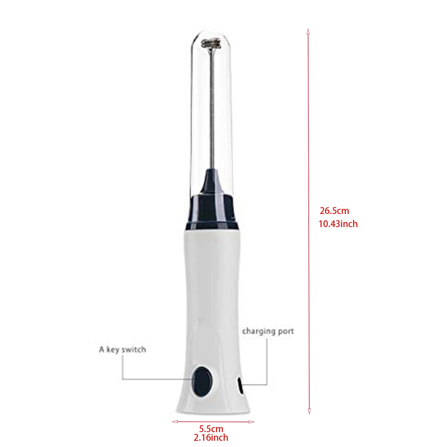 Handheld Electric Coffee Mixer Automatic Milk Foamer Egg Beater With Cover-KD101